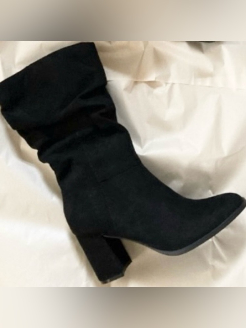 Style & Co. Black Microfiber Suede Boots - Picture 7 of 14